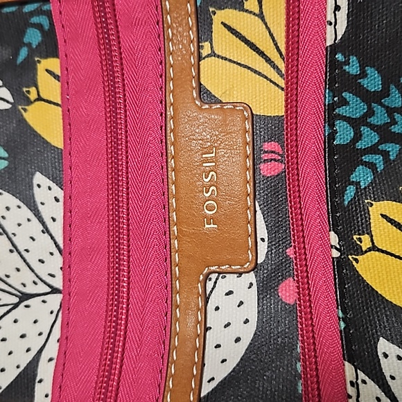 Fossil Eliza Weekender overnight travel bag / duffle  multicolored succulents - Picture 4 of 14